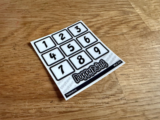 Lipo Number Stickers
