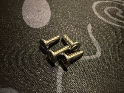 Thin Head Titanium Screws - 4 pack